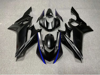 Acentos En Negro Mate & Azul 17-21 Yamaha R6 Carenado