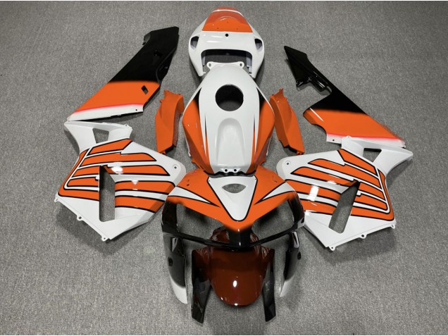 Alas Naranjas & Blancas 05-06 Honda CBR600RR Carenado Alas Naranjas & Blancas 05-06 Honda CBR600RR Carenado