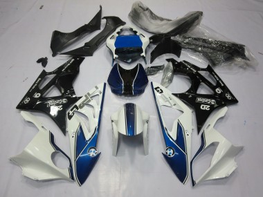 Alienígena Azul & Blanco 09-14 BMW S1000RR Carenado