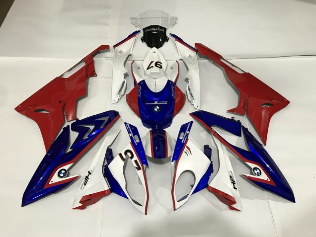 Alienígena Azul & Blanco 09-14 BMW S1000RR Carenado