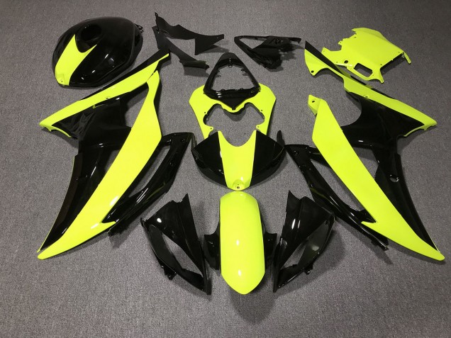 Alta Visibilidad & Negro Personalizado 08-16 Yamaha R6 Carenado Alta Visibilidad & Negro Personalizado 08-16 Yamaha R6 Carenado