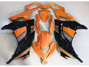 Amanecer Naranja & Negro 13-18 Kawasaki Ninja 300 Carenado