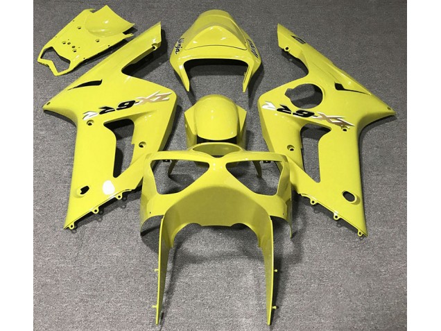 Amarillo Brillante 03-04 Kawasaki ZX6R Carenado Amarillo Brillante 03-04 Kawasaki ZX6R Carenado