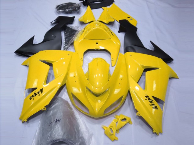 Amarillo Brillante 06-07 Kawasaki ZX10R Carenado