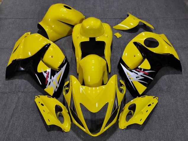 Amarillo Brillante Con Estilo Negro 08-20 Suzuki GSXR 1300 Carenado Amarillo Brillante Con Estilo Negro 08-20 Suzuki GSXR 1300 Carenado