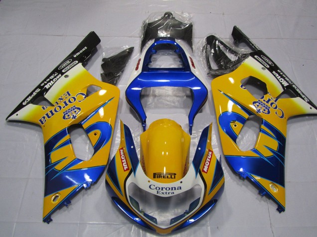 Amarillo Corona 01-03 Suzuki GSXR 600-750 Carenado Amarillo Corona 01-03 Suzuki GSXR 600-750 Carenado