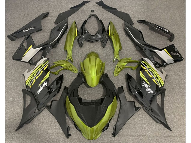 Amarillo Líquido & Gris 18-23 Kawasaki Ninja 400 Carenado Amarillo Líquido & Gris 18-23 Kawasaki Ninja 400 Carenado