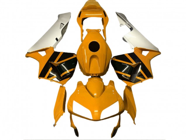 Amarillo Mostaza & Plata Mate 03-04 Honda CBR600RR Carenado Amarillo Mostaza & Plata Mate 03-04 Honda CBR600RR Carenado