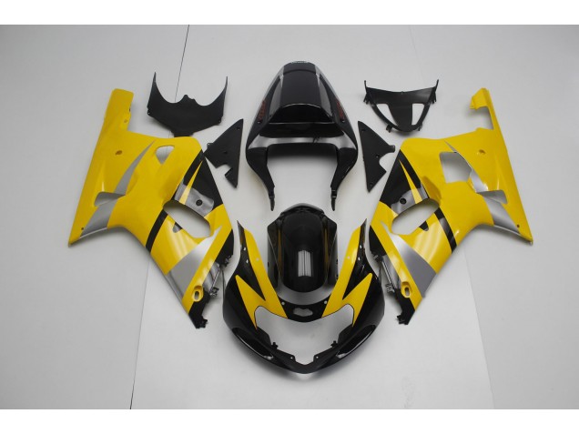 Amarillo & Negro 01-03 Suzuki GSXR 600-750 Carenado Amarillo & Negro 01-03 Suzuki GSXR 600-750 Carenado