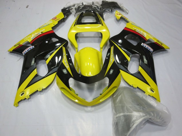 Amarillo Negro & Gris 01-03 Suzuki GSXR 600-750 Carenado Amarillo Negro & Gris 01-03 Suzuki GSXR 600-750 Carenado