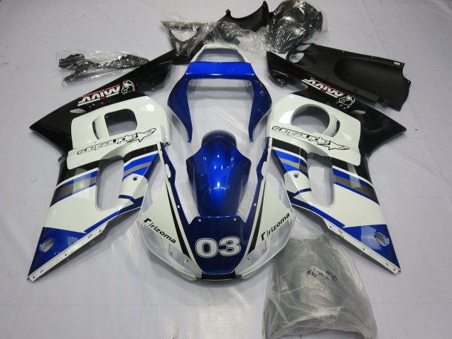 Azul Blanco 03 98-02 Yamaha R6 Carenado Azul Blanco 03 98-02 Yamaha R6 Carenado