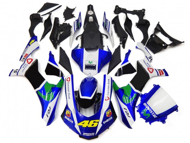 Azul & Blanco 46 15-19 Yamaha R1 Carenado Azul & Blanco 46 15-19 Yamaha R1 Carenado