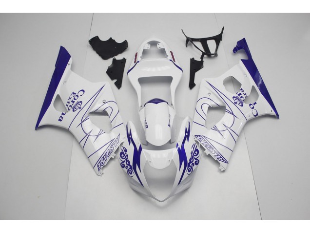 Azul & Blanco Corona 03-04 Suzuki GSXR 1000 Carenado Azul & Blanco Corona 03-04 Suzuki GSXR 1000 Carenado