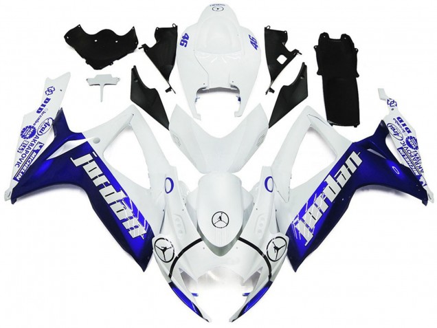 Azul & Blanco Jordan Estilo Brillante 06-07 Suzuki GSXR 600-750 Carenado Azul & Blanco Jordan Estilo Brillante 06-07 Suzuki GSXR 600-750 Carenado