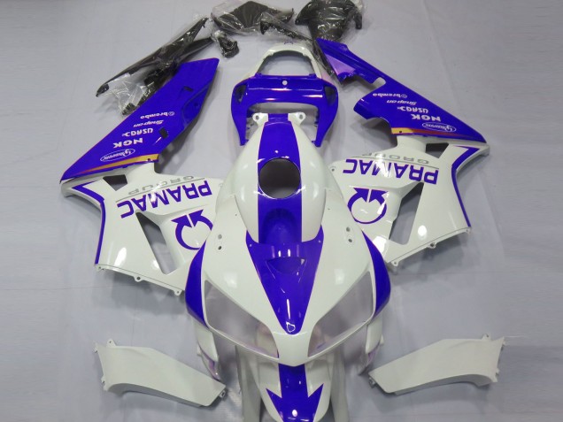 Azul & Blanco Personalizado 05-06 Honda CBR600RR Carenado Azul & Blanco Personalizado 05-06 Honda CBR600RR Carenado