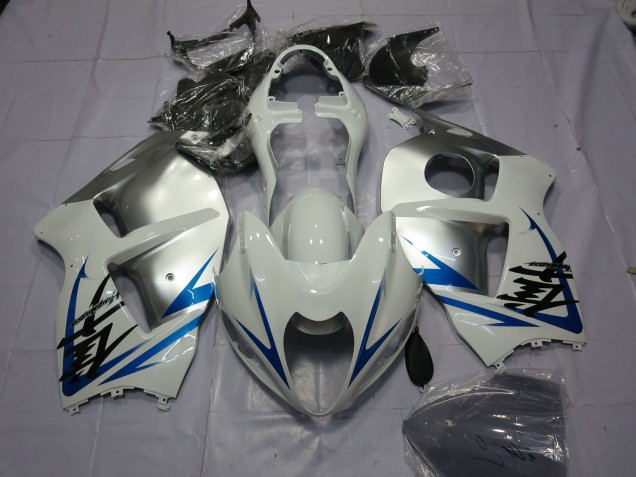 Azul Blanco & Plata 97-07 Suzuki GSXR 1300 Carenado Azul Blanco & Plata 97-07 Suzuki GSXR 1300 Carenado