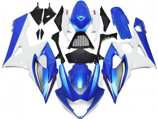 Azul Brillante & Blanco 05-06 Suzuki GSXR 1000 Carenado Azul Brillante & Blanco 05-06 Suzuki GSXR 1000 Carenado