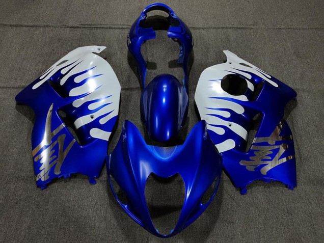 Azul Brillante & Blanco 97-07 Suzuki GSXR 1300 Carenado Azul Brillante & Blanco 97-07 Suzuki GSXR 1300 Carenado