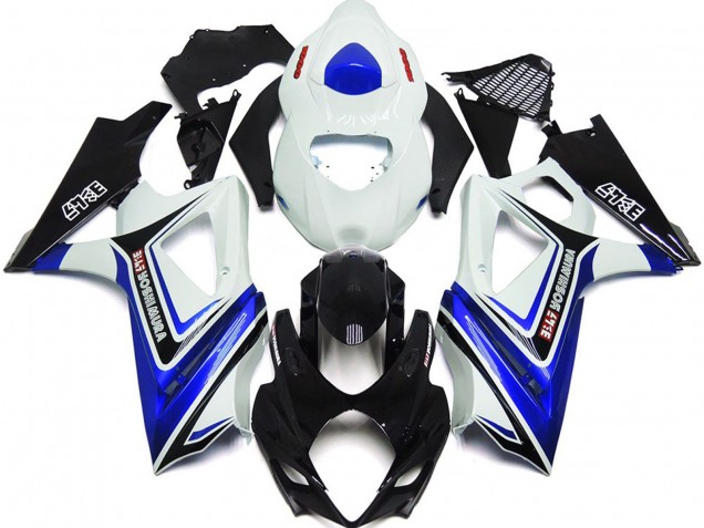 Azul Brillante Con Estilo Blanco & Negro OEM 07-08 Suzuki GSXR 1000 Carenado