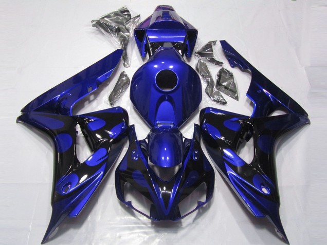 Azul Brillante & Negro 06-07 Honda CBR1000RR Carenado