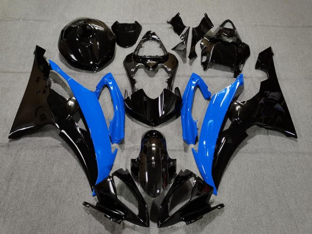 Azul Brillante & Negro 08-16 Yamaha R6 Carenado