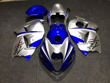 Azul Brillante & Plata 97-07 Suzuki GSXR 1300 Carenado