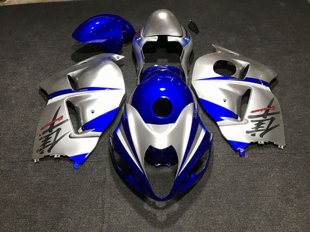 Azul Brillante & Plata 97-07 Suzuki GSXR 1300 Carenado Azul Brillante & Plata 97-07 Suzuki GSXR 1300 Carenado