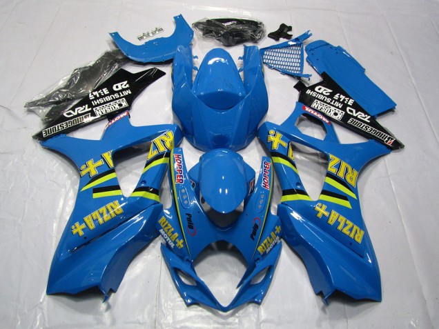 Azul Brillante Rizla 07-08 Suzuki GSXR 1000 Carenado Azul Brillante Rizla 07-08 Suzuki GSXR 1000 Carenado