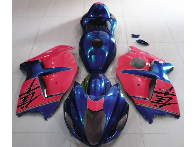 Azul Brillante & Rojo 97-07 Suzuki GSXR 1300 Carenado Azul Brillante & Rojo 97-07 Suzuki GSXR 1300 Carenado