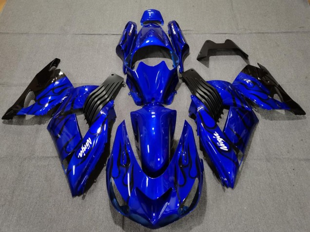 Azul Brillo 06-11 Kawasaki ZX14R Carenado Azul Brillo 06-11 Kawasaki ZX14R Carenado