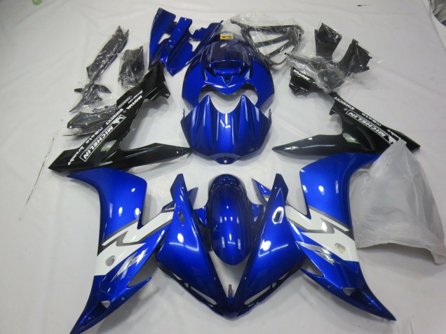 Azul Brillo Blanco 04-06 Yamaha R1 Carenado Azul Brillo Blanco 04-06 Yamaha R1 Carenado