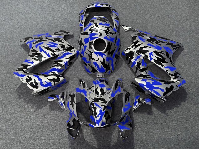 Azul Camuflaje 02-12 Honda VFR800 Carenado Azul Camuflaje 02-12 Honda VFR800 Carenado