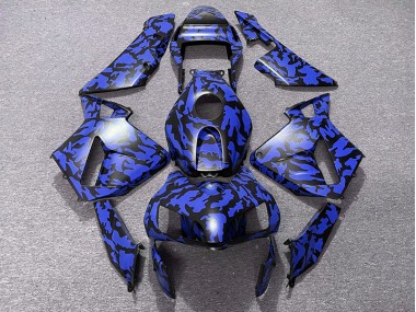 Azul Camuflaje 03-04 Honda CBR600RR Carenado