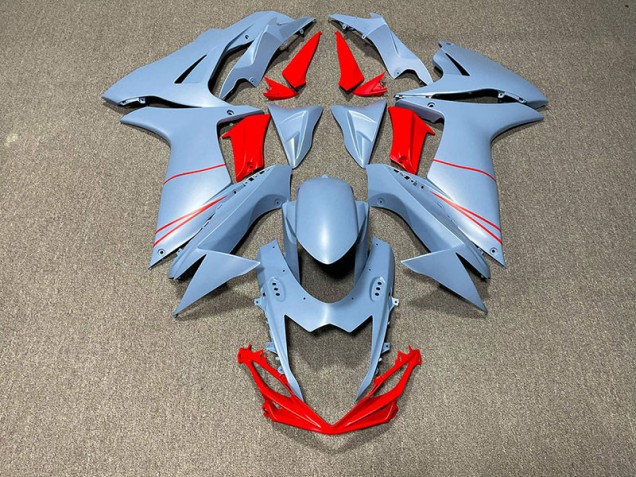 Azul Cielo Mate & Rojo 11-24 Suzuki GSXR 600-750 Carenado Azul Cielo Mate & Rojo 11-24 Suzuki GSXR 600-750 Carenado