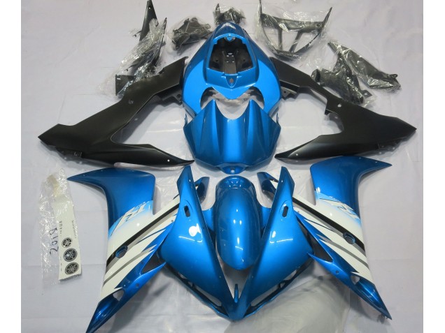 Azul Claro & Blanco 04-06 Yamaha R1 Carenado Azul Claro & Blanco 04-06 Yamaha R1 Carenado