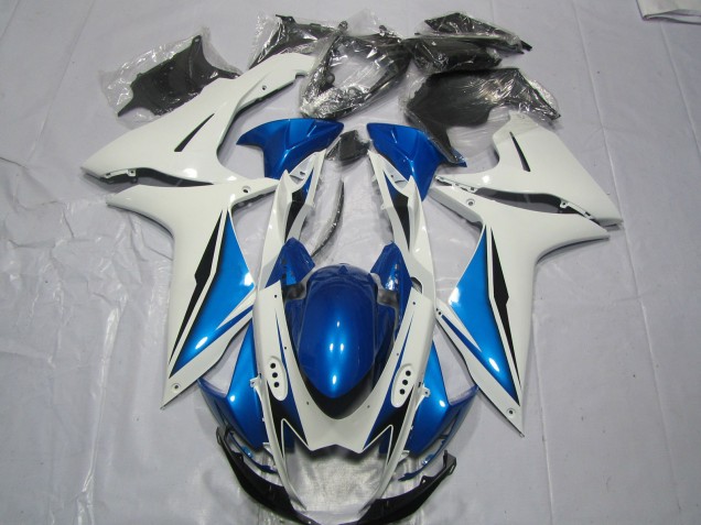 Azul Claro & Blanco 11-24 Suzuki GSXR 600-750 Carenado Azul Claro & Blanco 11-24 Suzuki GSXR 600-750 Carenado
