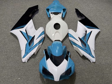 Azul Claro Blanco & Negro Brillante 04-05 Honda CBR1000RR Carenado