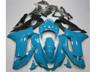 Azul Claro Brillante 07-08 Kawasaki ZX6R Carenado
