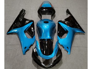 Azul Claro Brillante & Negro 01-03 Suzuki GSXR 600-750 Carenado