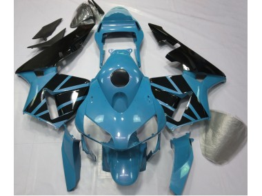 Azul Claro & Negro Brillante 03-04 Honda CBR600RR Carenado