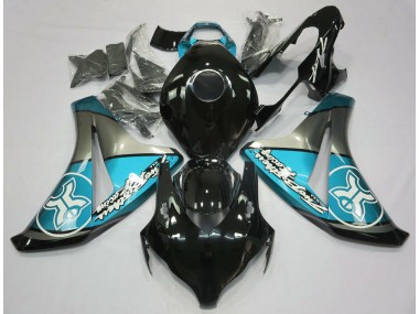 Azul Claro Sobre Negro Personalizado 08-11 Honda CBR1000RR Carenado