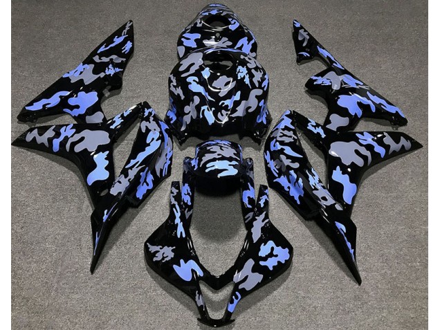 Azul & Gris Camuflaje 07-08 Honda CBR600RR Carenado Azul & Gris Camuflaje 07-08 Honda CBR600RR Carenado