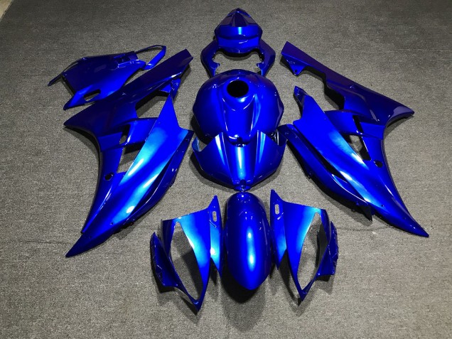 Azul Metálico Liso 06-07 Yamaha R6 Carenado Azul Metálico Liso 06-07 Yamaha R6 Carenado