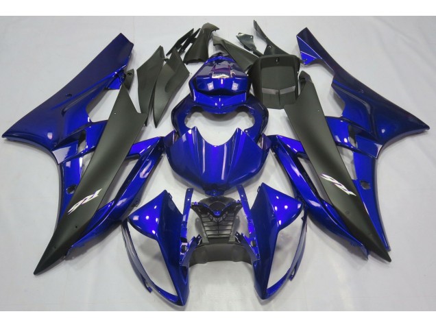 Azul Metalizado & Negro 06-07 Yamaha R6 Carenado Azul Metalizado & Negro 06-07 Yamaha R6 Carenado