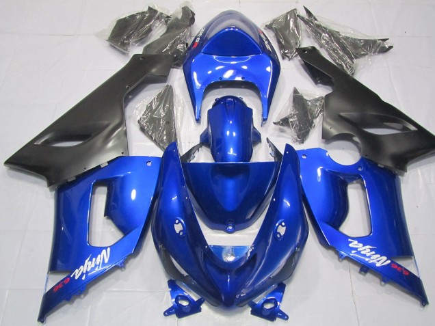 Azul & Negro 05-06 Kawasaki ZX6R Carenado Azul & Negro 05-06 Kawasaki ZX6R Carenado