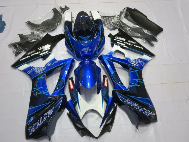 Azul & Negro Corona 07-08 Suzuki GSXR 1000 Carenado Azul & Negro Corona 07-08 Suzuki GSXR 1000 Carenado