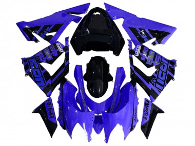 Azul & Negro & Logotipos 04-05 Kawasaki ZX10R Carenado