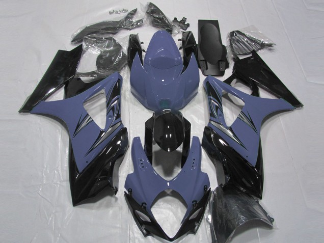 Azul Oscuro & Negro 07-08 Suzuki GSXR 1000 Carenado Azul Oscuro & Negro 07-08 Suzuki GSXR 1000 Carenado