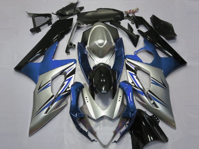 Azul Plata & Negro 05-06 Suzuki GSXR 1000 Carenado Azul Plata & Negro 05-06 Suzuki GSXR 1000 Carenado