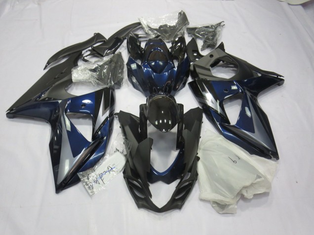 Azul Plata & Negro 09-16 Suzuki GSXR 1000 Carenado Azul Plata & Negro 09-16 Suzuki GSXR 1000 Carenado